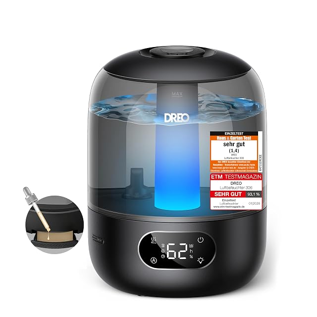 Umidificatore a ultrasuoni a nebbia fredda Dreo DR-HHM006 con serbatoio a riempimento superiore