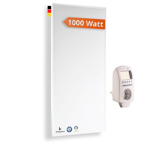 Pannello riscaldante a infrarossi a parete Könighaus P-Serie 1000 W