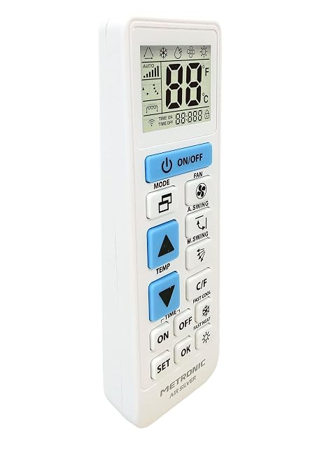 Telecomando universale per climatizzatori Metronic 495348 con display LCD
