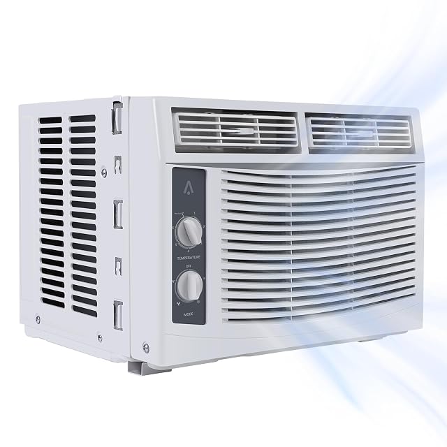 Climatizzatore da finestra MilleLoom 5000 BTU con controlli a manopola meccanica
