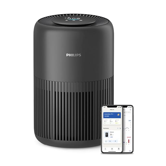 Purificatore d'aria Philips 900 Series, nero, con display digitale